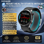2026 New AI diagnosis Air Pump Smart Watches Accurate Measure Blood Pressure Uric Acid ECG Call NFC Health Airbag Smartwatch Men