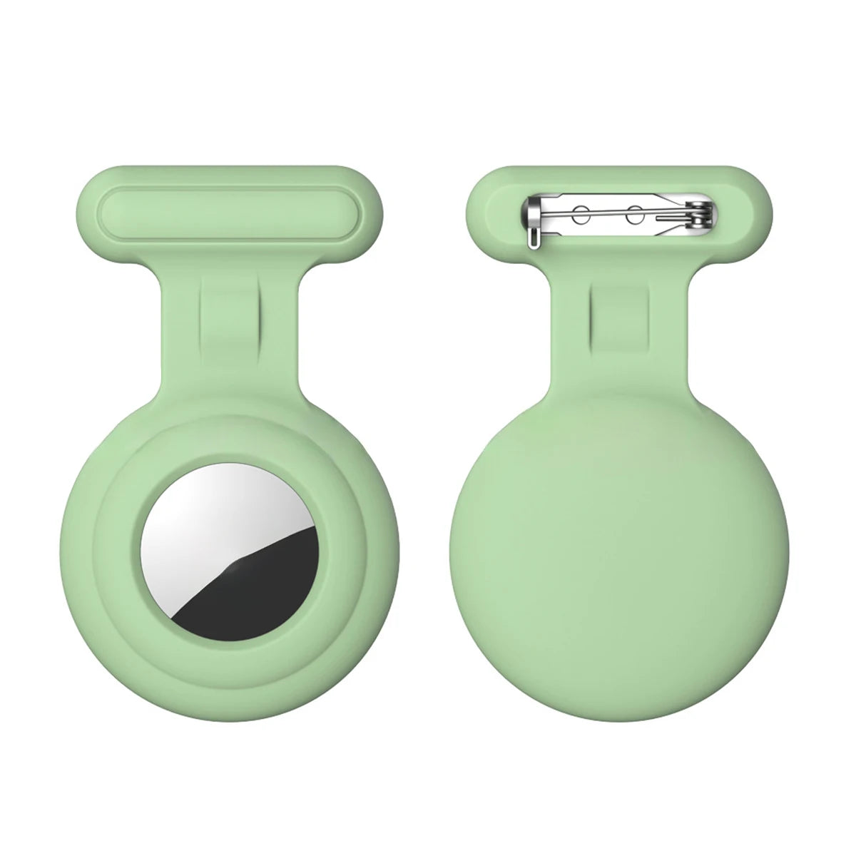 Silicone Air tag Holder Hidden Airtag Holder for Kids GPS Tracker with Brooch Pin, Airtags Clip Child/Elderly/Backpack/Luggage