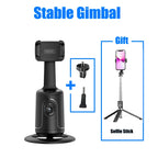 FANGTUOSI 360 Rotation Gimbal Stabilizer With Selfie Tripod Follow Shooting Function gimbal For Tiktok Live Video Photography