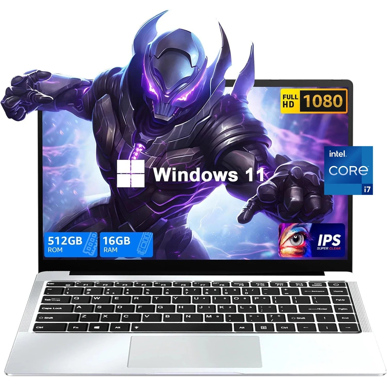 NUEVO Portátil de 14,1 pulgadas 12GB 2TB Intel Core i7 9850H Windows 11 Ordenador de Juegos PC Gamer portátil de oficina 1920*1080 HD 4K