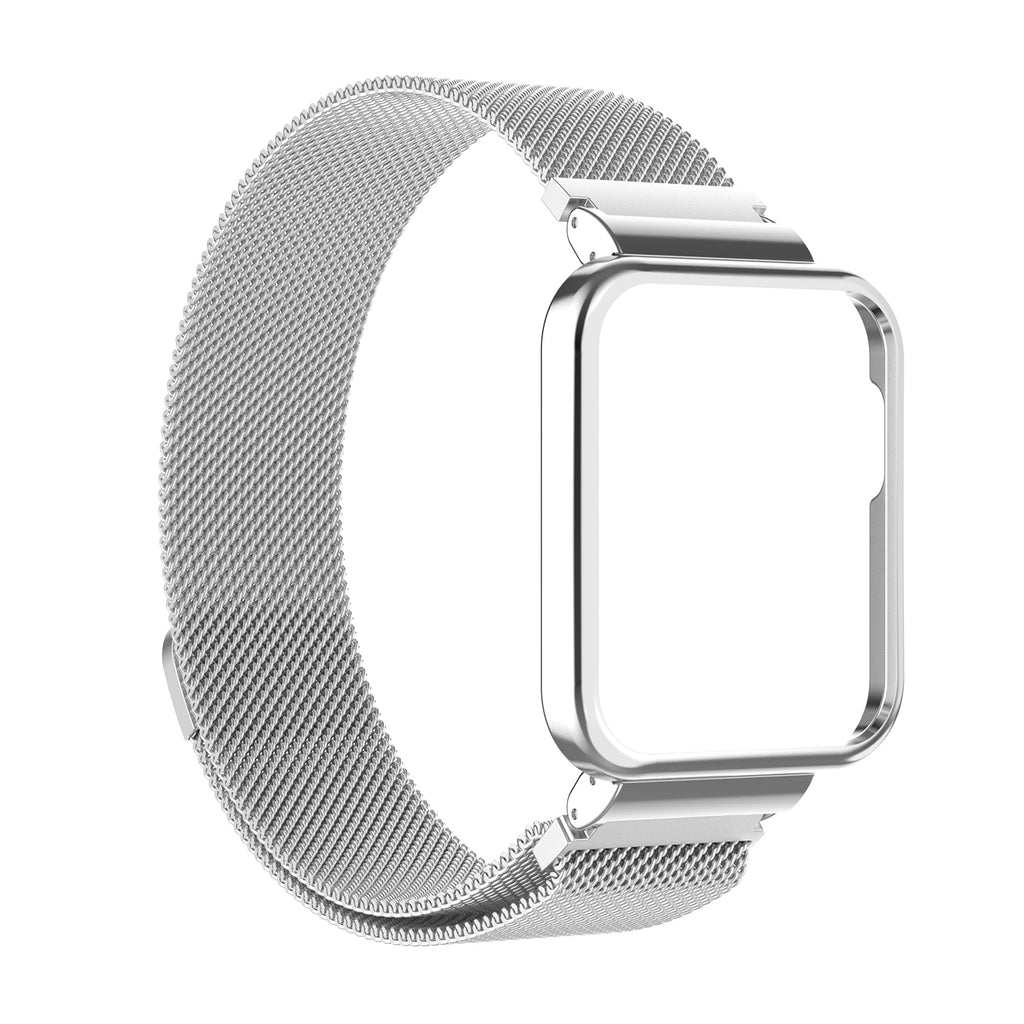 Milanese Magnetic correa Mi Watch Lite 2 metal Magnetic Loop correa For Redmi watch 2  Wristband Bracelet+Case cover