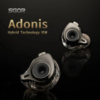 SGOR Adonis Auriculares con tecnología híbrida 1DD+1BA In Ear Monitor HIFI Auriculares con superbajos y alta calidad de sonido VENUS