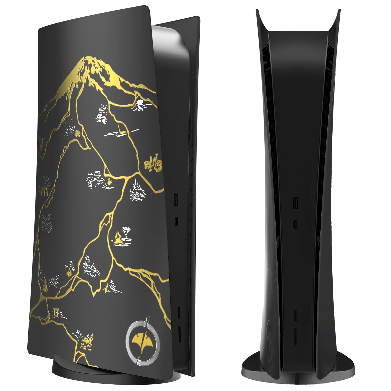 DIY Decoration Accessorie Ghost Console Cover for PlayStation5 Digital Edition Replacement Yotei Faceplate Shell For PS5 Digital