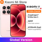 Global Version Xiaomi 17 Smartphone Snapdragon® 8 Elite Gen 5 Mobile Platform NFC 6.3" Xiaomi HyperOS 3 Up to 300Hz 6300mAh 50MP