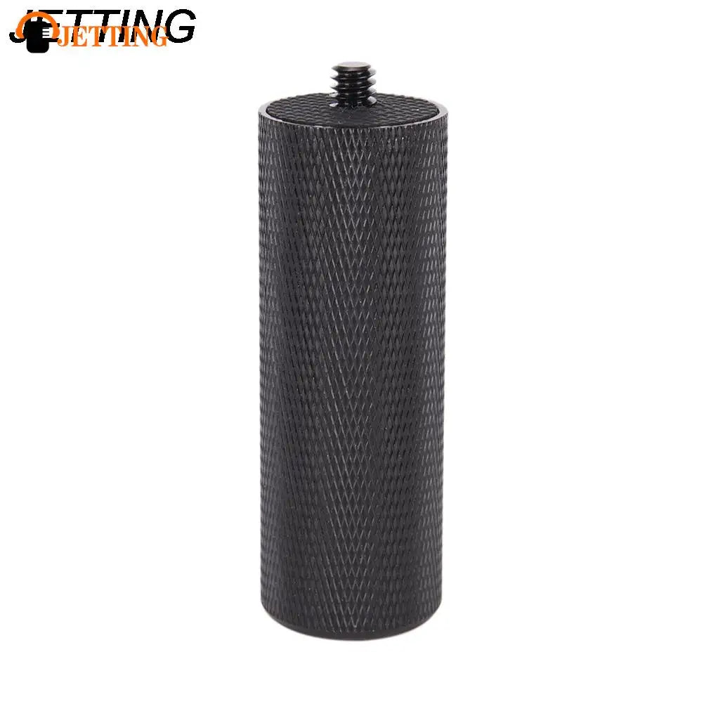 Estabilizador de cámara réflex digital DSLR con agarre de mano de mango de metal negro de 1/4'' para linterna LED. Tamaño del mango de metal: 7,5 x 2,5 x 2,5 cm