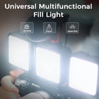 VIJIM VL81 LED Video Light 3200-5600K Camera Light 850LM 6.5W With Cold Shoe Mini Vlog Fill Light 3000mAh Panel Lamp Photography