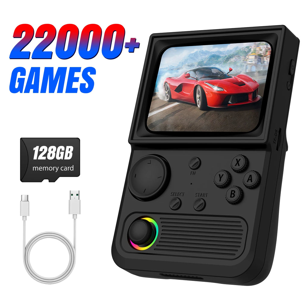 R36T Retro Handheld Game Console 18000+Game EmuEMEC System 3.5'' IPS Screen Wi-Fi Multiplayer Portable Pocket Video Console