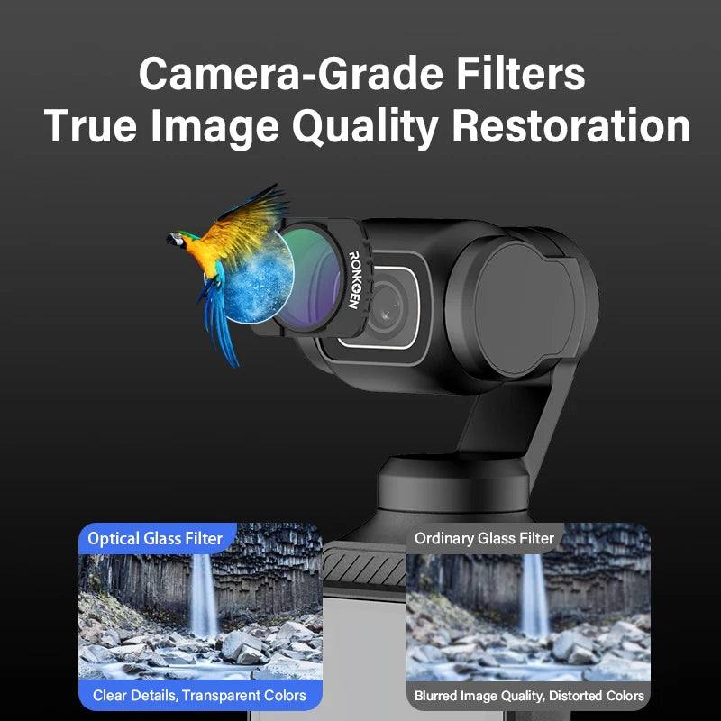 Ronkoen For DJI OSMO Pocket 3 Magnetic ND/CPL Filter Set Creator Combo Accessories, Action Camera Neutral Density Filters