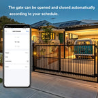 Smart Life WiFi Motorized Swing Gate Sliding Gate Opener Dry Contact 110V 240V Voice Control Works with Tuya  Google Home