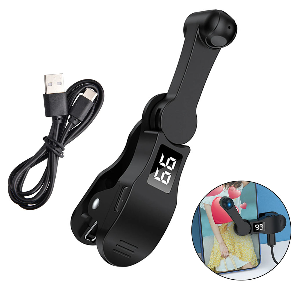 Auto Screen Clicker Tapper w/Power Cable For Smart Phone Apps Video Live Streaming Gadget Fast Click Cell Phone Screen Tapper