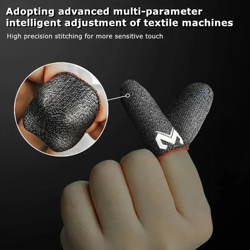 1/2/3 Pair MEMO Silver Fiber Gaming Finger Sleeve for PUBG Game Finger Cover Sensitive Touch Screen Sweatproof Fingertips Gloves