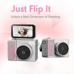 S162 Thumb Keychain Camera 1.47-inch Flip Screen Mini Action Camera Retro Style 2K Very Small Camcorder Video Recorder 2026 NEW