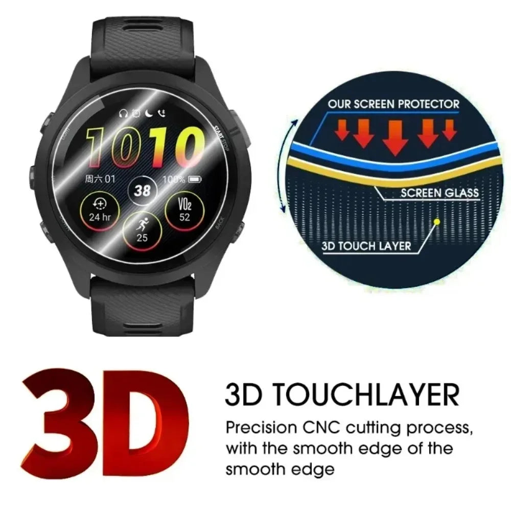 1-5pcs Tempered Glass Screen Protector for Garmin Forerunner 165 965 945 935 255 235 230 225 735XT Smart Watch Protective Film