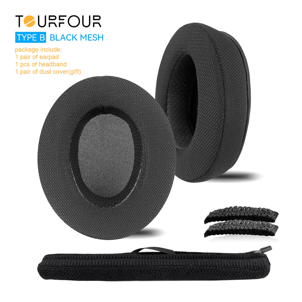 TOURFOUR Replacement Earpads for Audio Technica ATH-M50x,M50xBT,M40x,M30x,M20x,MSR7 Headphones Ear Cushion Sleeve Earmuffs