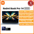 Xiaomi REDMI Book Pro 14 Laptop Ultra 7 255H/Ultra 5 225H Intel Arc Graphics 32GB LPDDR5X 1T SSD 14-inch 120Hz 2.8K Screen