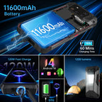 Unihertz by 8849 Tank 4 pro 5G AI Rugged Phone Built-in 720P Projector Dimensity 8300 512GB/1TB ROM 3k AMOLED 11600mAh IP68/IP69