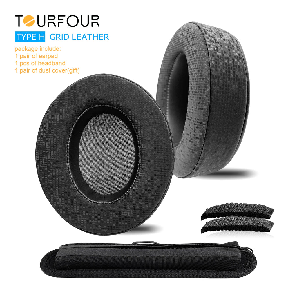 TOURFOUR Replacement Earpads for Audio Technica ATH-M50x,M50xBT,M40x,M30x,M20x,MSR7 Headphones Ear Cushion Sleeve Earmuffs