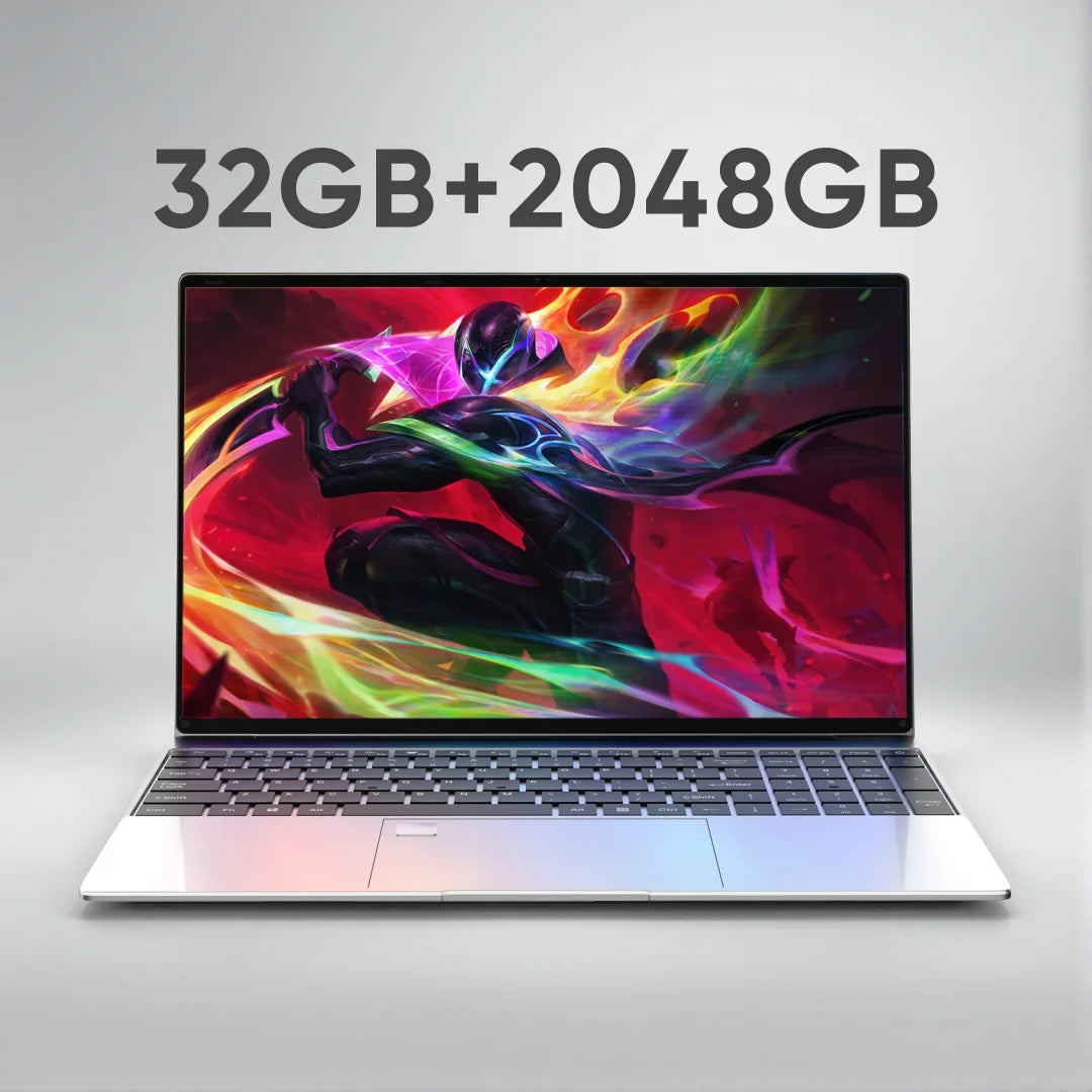 15.6 Inch Ultra Slim Gaming Laptop Intel Core i9-9880H 32GB RAM 2TB SSD 1920*1080 FHD Windows 11 Notebook For Office Study Home