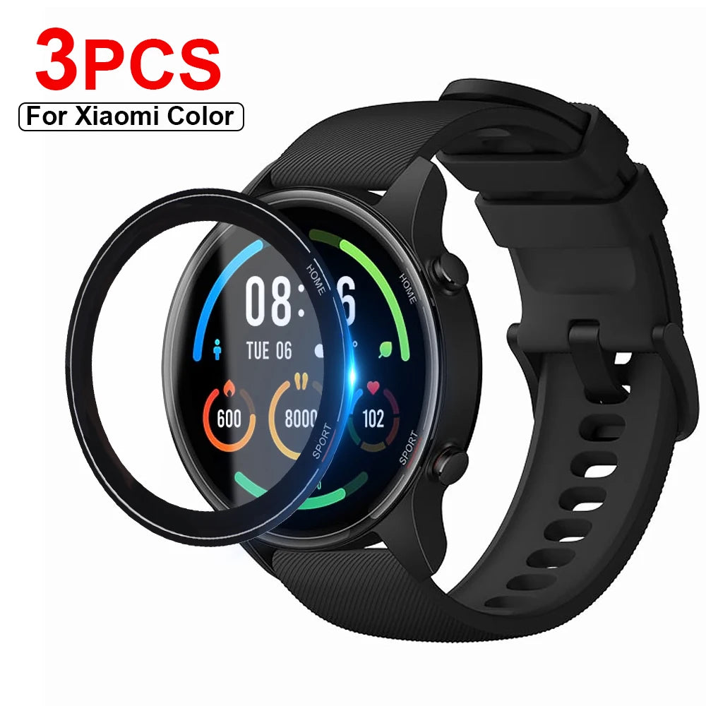 3D Full Edge Screen Protector for Xiaomi Mi Smart Watch Color Sports Version Smartwatch Protective Film Cover Screen Protection