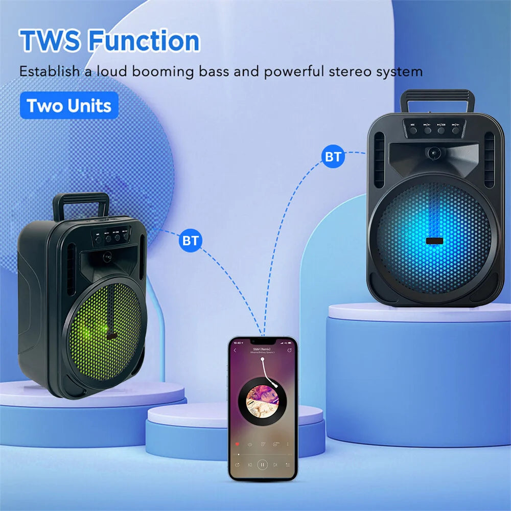 6.5" Portable Bluetooth Subwoofer