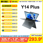 BMAX Y14 Plus Laptop 14 Inch Touch Screen 16GB RAM 512GB SSD Intel N150 1920*1080 IPS 360°Convertible Notebook Windows 11