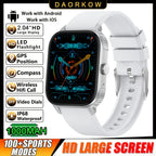 DAORKOW's new large-battery watch, 1000mAh, Bluetooth call, heart rate, blood pressure, and smartwatch for both men and women