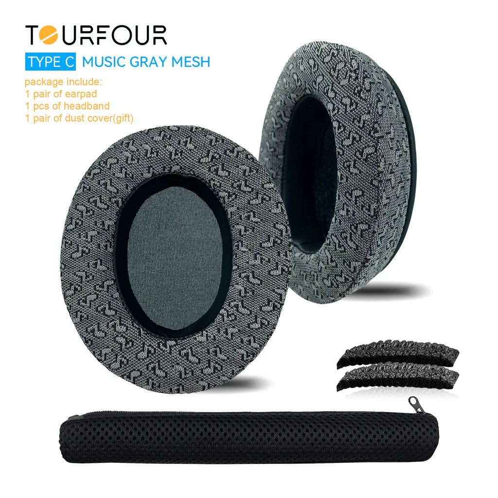 TOURFOUR Replacement Earpads for Audio Technica ATH-M50x,M50xBT,M40x,M30x,M20x,MSR7 Headphones Ear Cushion Sleeve Earmuffs