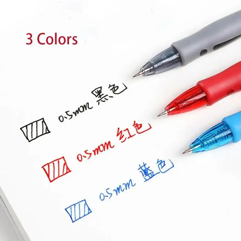 13/30PCS Gel Pens Refills Set Kawaii Stationery Writing Pen Black/Red/Blue Ink 0.5 mm Ballpoint Pen Office School Supplies Tools