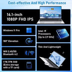 New Arrival 14.1” Gaming i9 Laptop Windows 11 Intel Core i9-10980hk 16GB RAM 1/2TB M.2 SSD Laptops 4K HD Gaming Notebook PC