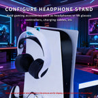 GAMINJA P58 Cooling Stand For PS5 RGB Charging Base Dual-Controller Charging Station Dual-Controller Charger For PS5 Accessories
