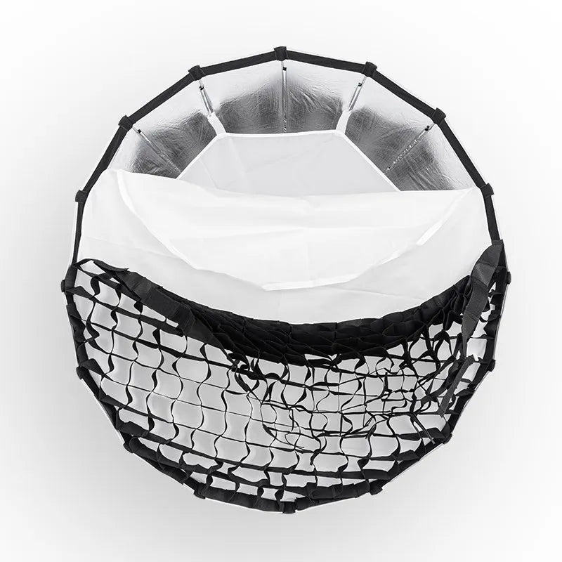 AMBITFUL QD-P70 70CM QD-P90 90CM QD-P120 120CM Quickly Release Parabolic Deep Softbox Grid for Bowens Elincrhom Mount
