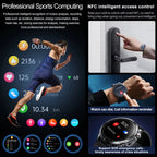 2026 New AI diagnosis Air Pump Smart Watches Accurate Measure Blood Pressure Uric Acid ECG Call NFC Health Airbag Smartwatch Men