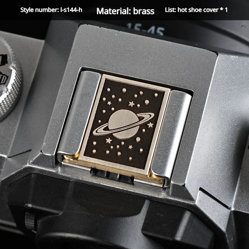 Bronze hot Shoe Cover Suitable for Fuji xt50 xs20 z72 z50 z30 r50 gr3x Micro Single Metal Dust Cover Decorative Accessories