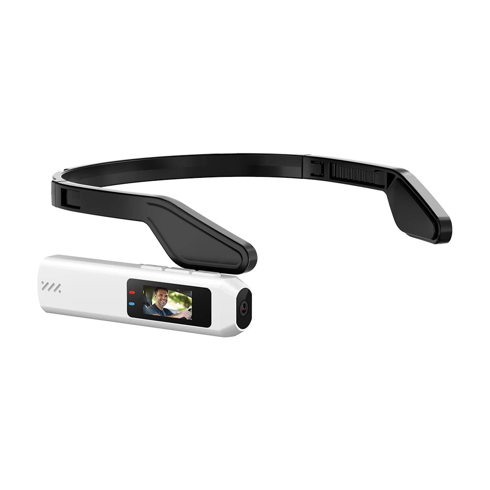 Portable Mini HD 2.7K/60FPS /60FPS Wearable Camera 110°Wide Angle Lens WiFi App Video Camcorder Head Mounted Sports Camera