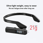 Cámara portátil mini HD 2.7K/60FPS/60FPS, cámara ponible, lente gran angular de 110°, aplicación WiFi, videocámara, cámara deportiva montada en la cabeza