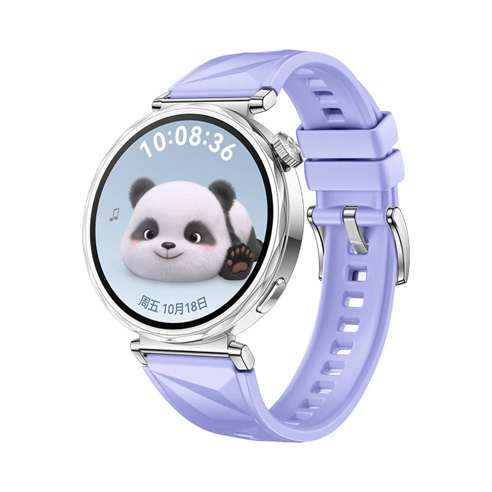 18mm Silicone Strap for Huawei Watch GT4 41MM / GT5 41MM / GT5 Pro 42MM Ice Crystal Pattern Silicone smart watch replacement wri