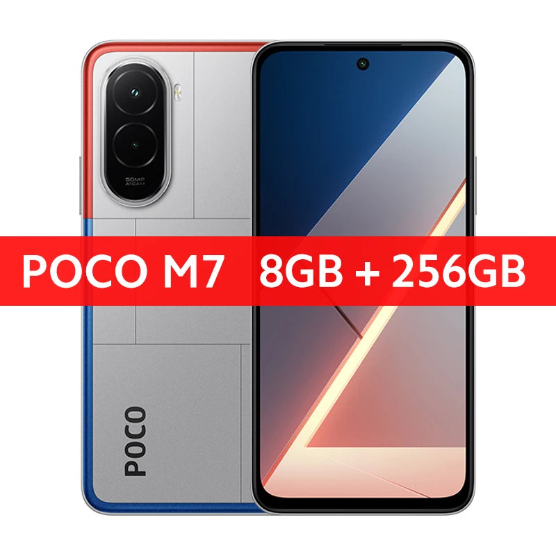 Global Version POCO M7 Snapdragon® 685 Smartphone 6.9" 144Hz FHD+ DotDisplay 50MP Camera 7000mAh Battery 33W Fast Charging NFC