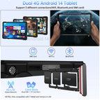 Tablet rugerizada Unihertz 8849 TANK PAD E con proyector Android 21000 mAh 120 Hz Cámara de 50 MP 24 GB 512 GB 66 W Tablet teléfono de 10,95 pulgadas