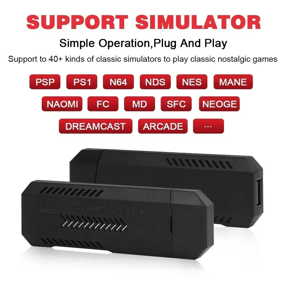 The X2 Pro video game console comes with 50,000 retro games and over 40 emulators, and is compatible with PS1/N64/PSP.