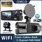 WIFI 3 Camera Car DVR Mini 1080P