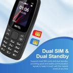 MKTEL 106 Black Phone, SC6533G, 1.77" Screen, 800mAh Battery, Quad Band, Speaker, Flashlight, with Box & Manual