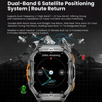 2025 New Dual Frequency GPS Outdoor SmartWatch Compass Altitude Air Pressure 5ATM Waterproof Sports SmartWatch for Men and Women