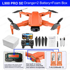 LYZRC Brushless Motor GPS L900 PRO SE Drone 90° Remote Control 4K HD Professional Dual Camera Foldable 5G Wifi FPV RC Quadcopter