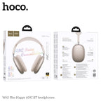 HOCO W65 Plus ANC Noise Reduction Bluetooth Headphones Over The Ear Wireless Big Earphone Hifi Sounds Sport Headsets With Button