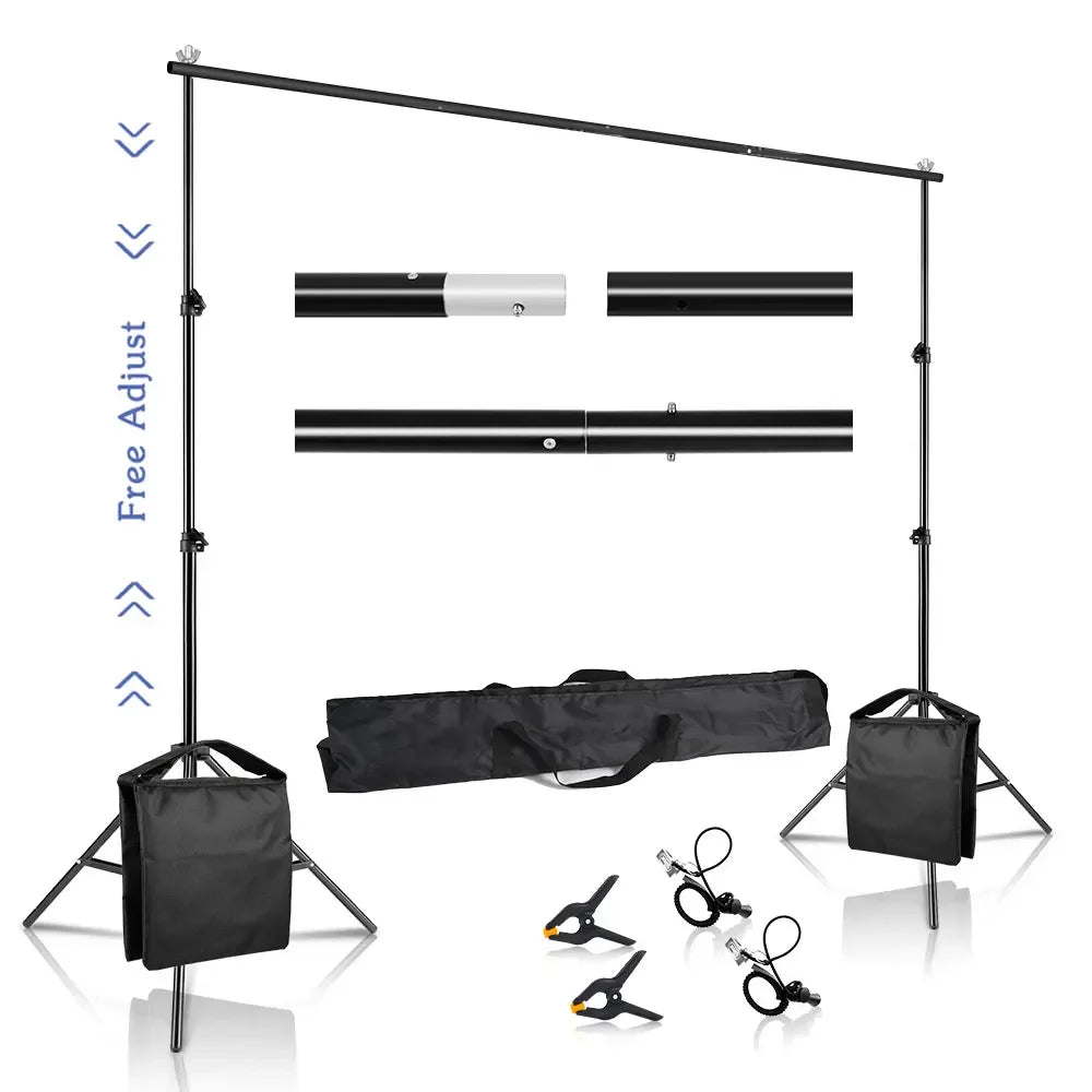 SH 2.6m*3m Suit Adjustable Backdrop Stand for Photography Wedding Photo Studio Backdrop Video Background Frame