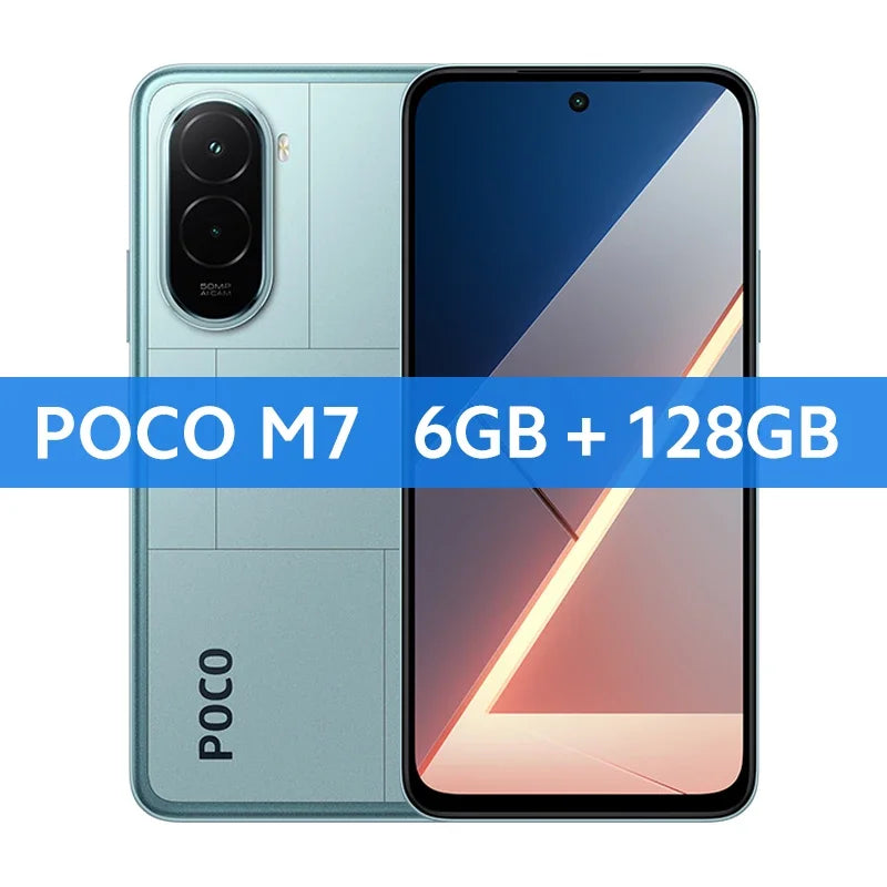 Global Version POCO M7 Snapdragon® 685 Smartphone 6.9" 144Hz FHD+ DotDisplay 50MP Camera 7000mAh Battery 33W Fast Charging NFC