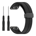 QuickFit 20mm 22mm 26mm Silicone Magnetic Folding Buckle Strap For Garmin Enduro 2 EPIX Gen2 Fenix 7 7X 6X Pro 5Plus Watchband