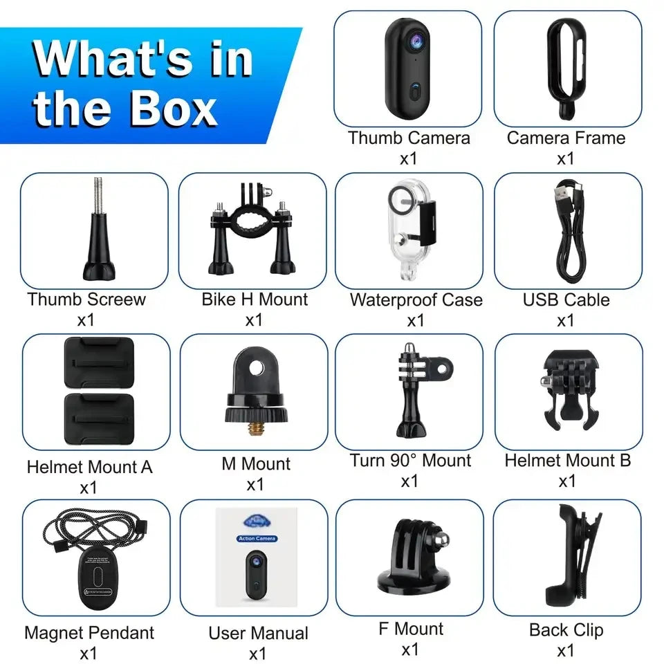 4K Mini Body Camera 64GB