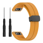QuickFit 20mm 22mm 26mm Silicone Magnetic Folding Buckle Strap For Garmin Enduro 2 EPIX Gen2 Fenix 7 7X 6X Pro 5Plus Watchband