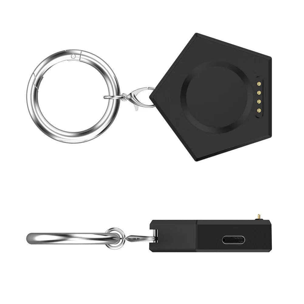 Magnetic Charger Watch Charger with Keychain Type-C/Micro Port for Oneplus Watch2 OPPO Watch X/4pro/3 Pro/3/2/SE